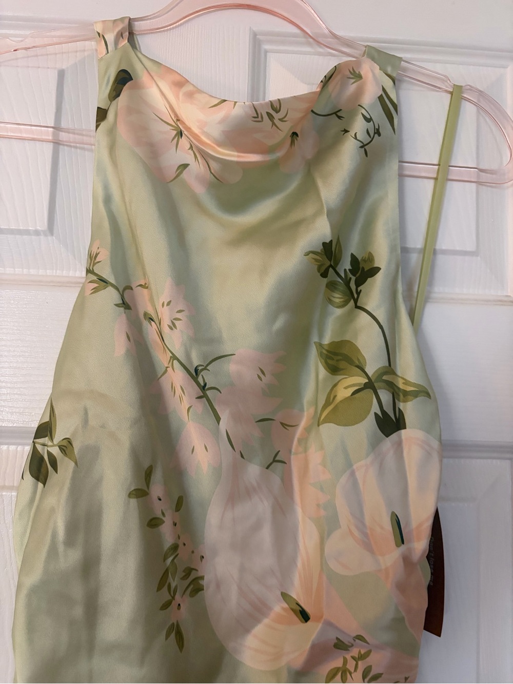 NWT Few Moda Roslyn Silk Dress in Mint Blossom. Size M - Picture 9 of 12